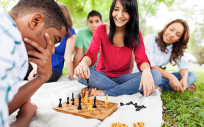 Students Playing Chess