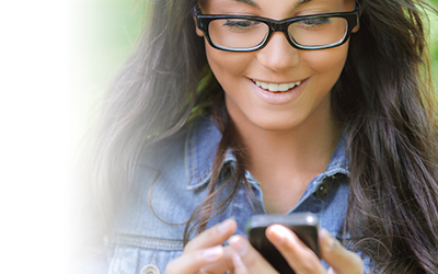 Female Using Smartphone