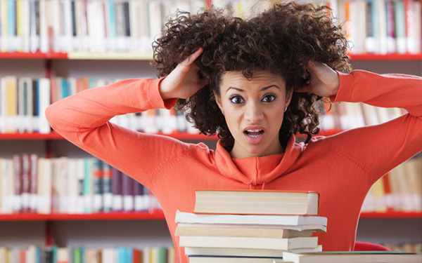 A student with anxiety
