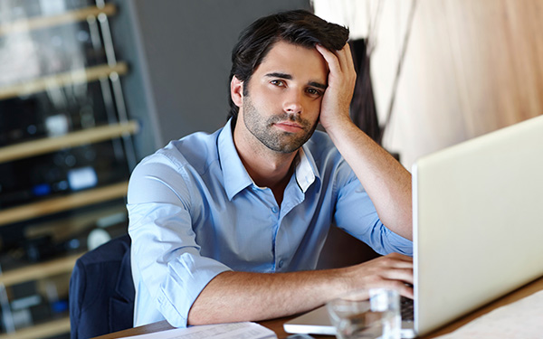 A student with anxiety