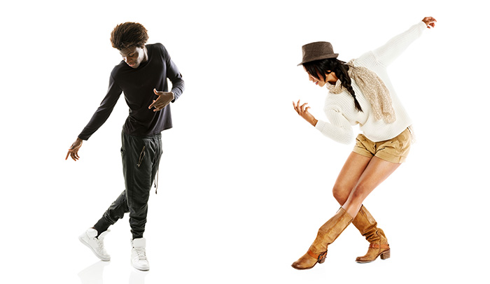 Dancing students