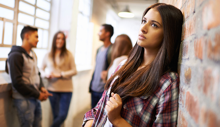 Distressed female student