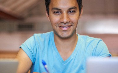 Student Studying