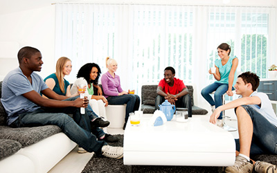 Group Of Students Talking