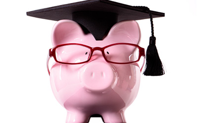 Piggy Bank Wearing Graduation Cap