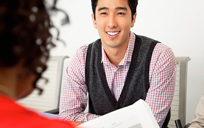 Student In A Job Interview