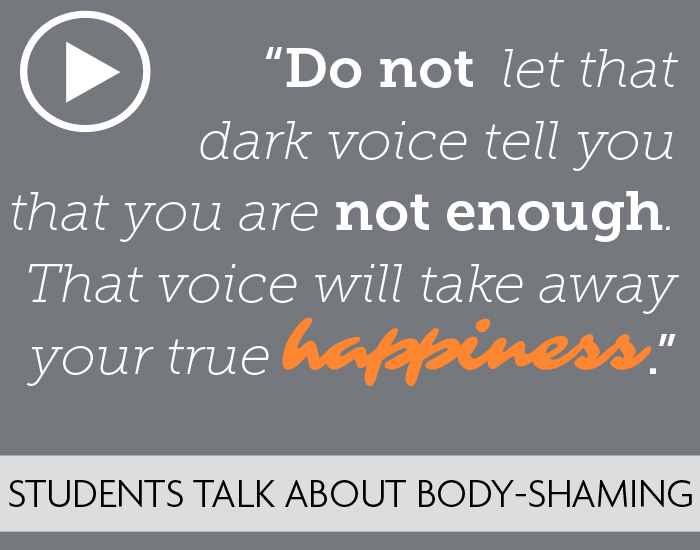 Student's talk about body-shaming (slideshow)