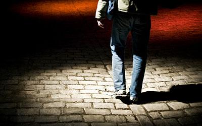 Dark Shadowy Figure in the Night