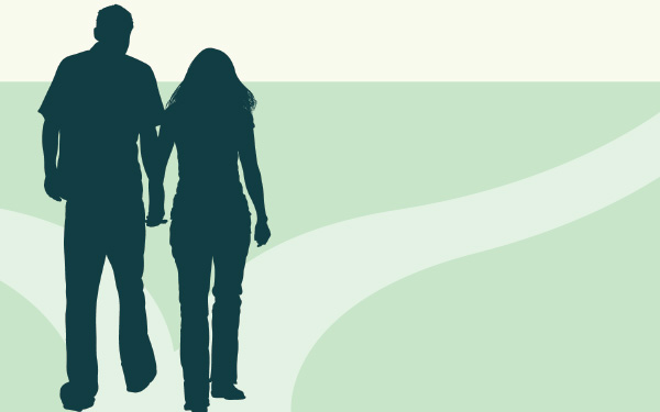 Friends holding hands