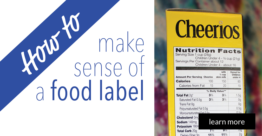 How to make sense of a food label