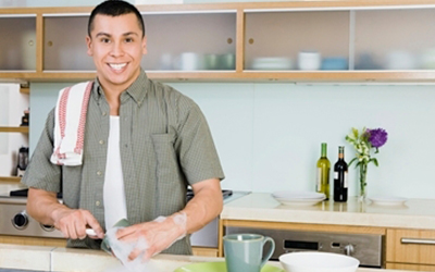 Student Doing Work at Home