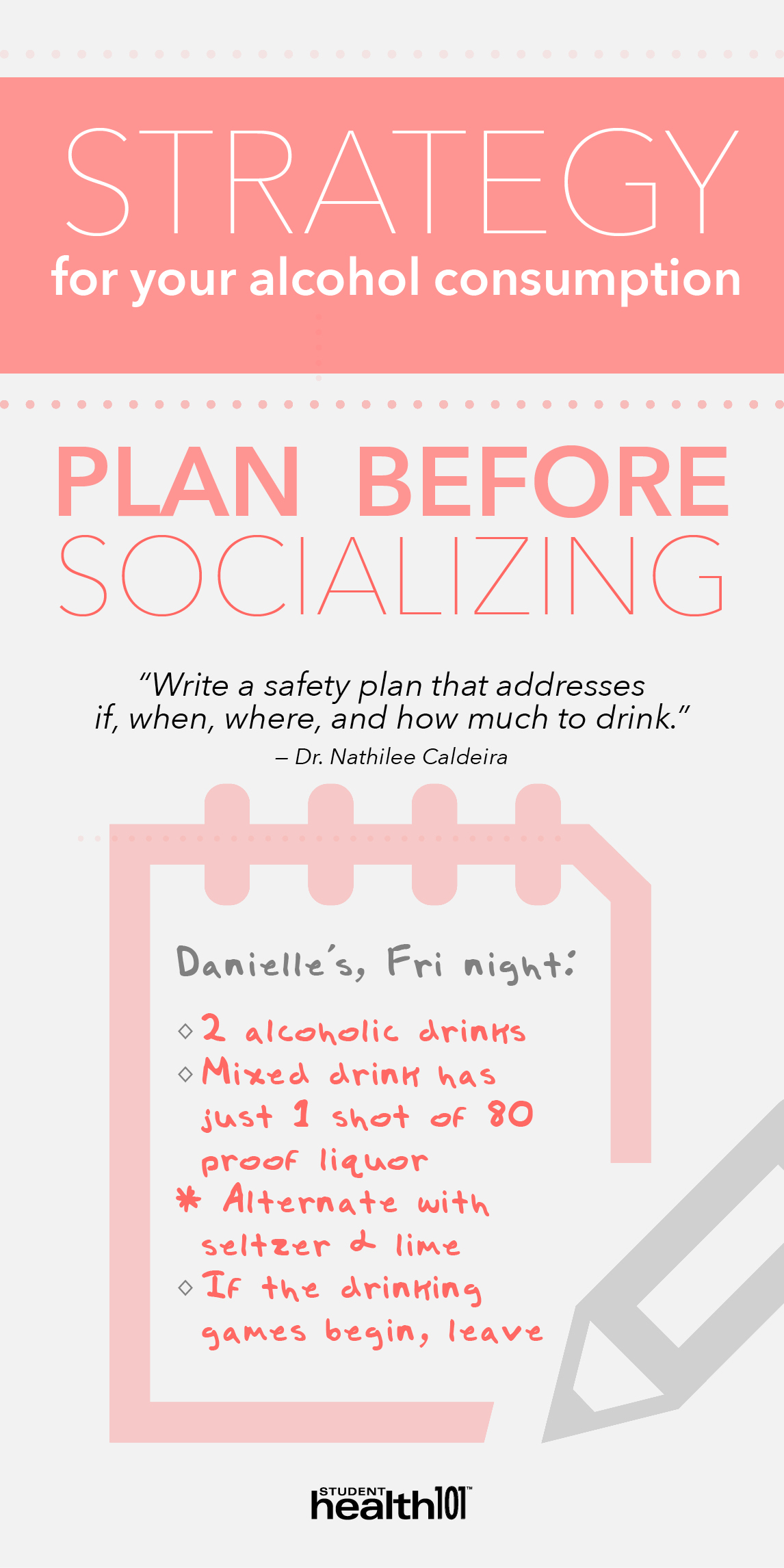 Plan before socializing